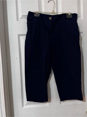 Kim Rogers Navy Cropped Pants